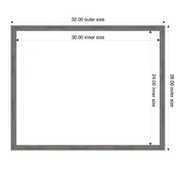 Florence Framed Dry Erase Magnetic Board