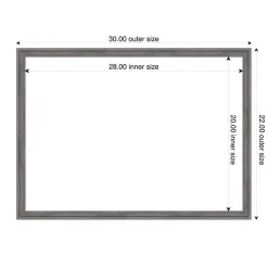 Florence Framed Dry Erase Magnetic Board