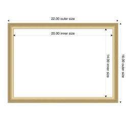 Florence Framed Dry Erase Magnetic Board
