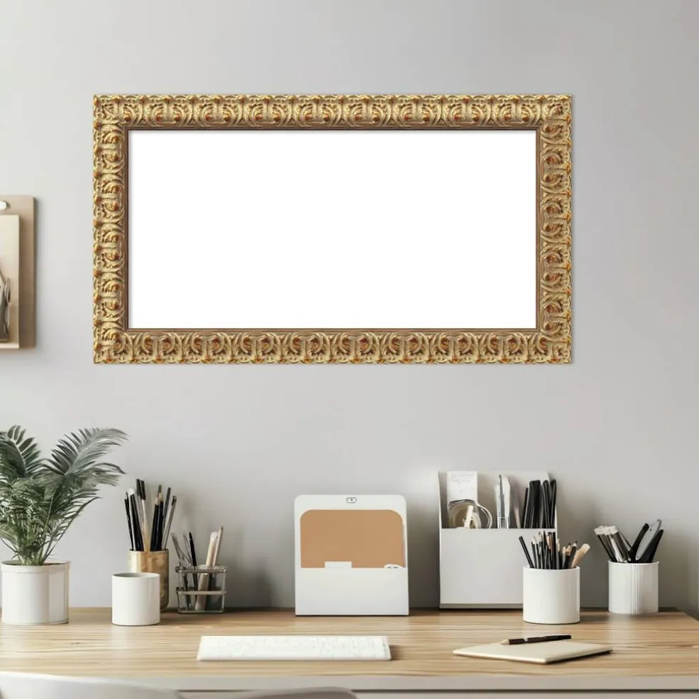Florentine Gold Framed Dry Erase Magnetic Board