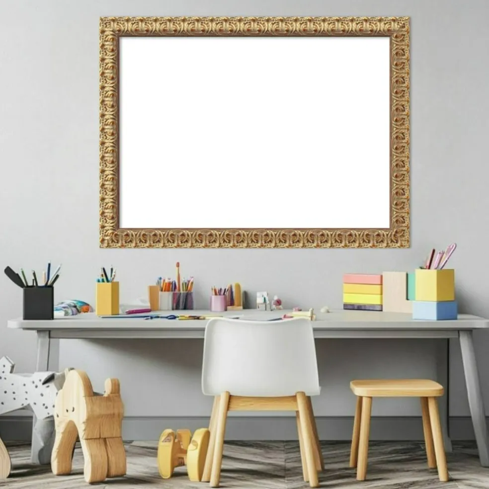 Florentine Gold Framed Dry Erase Magnetic Board
