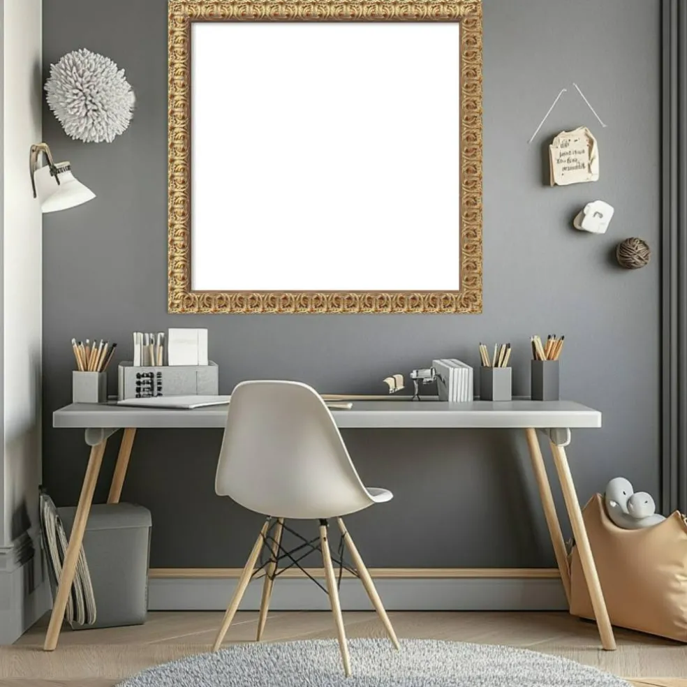 Florentine Gold Framed Dry Erase Magnetic Board