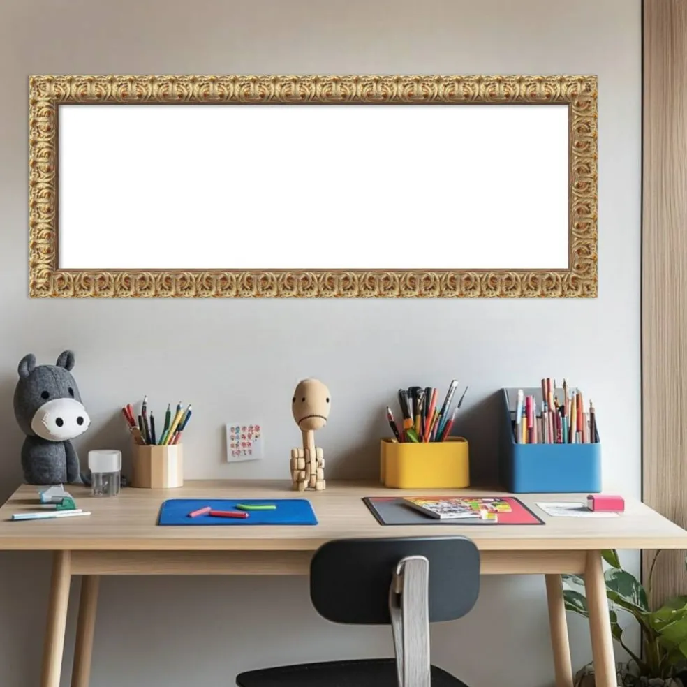 Florentine Gold Framed Dry Erase Magnetic Board