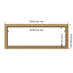 Florentine Gold Framed Dry Erase Magnetic Board