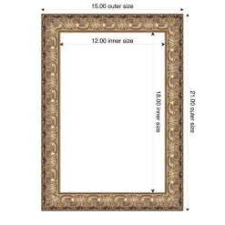 Florentine Gold Framed Dry Erase Magnetic Board