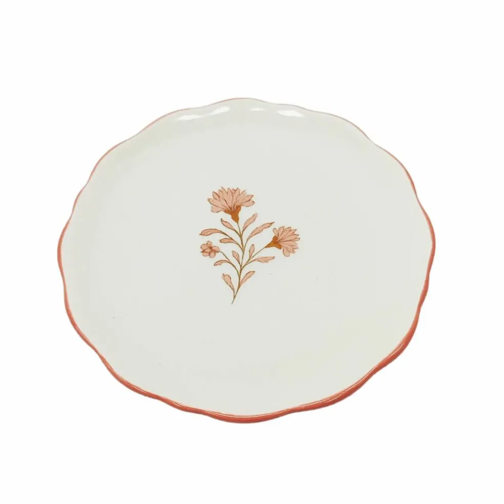 6" Flower Ceramic Plates, 4ct. by Celebrate It™