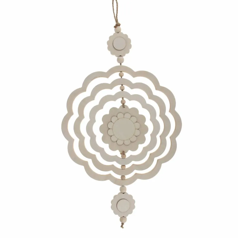 16" Flower DIY Plywood Wind Spinner Décor by Make Market®