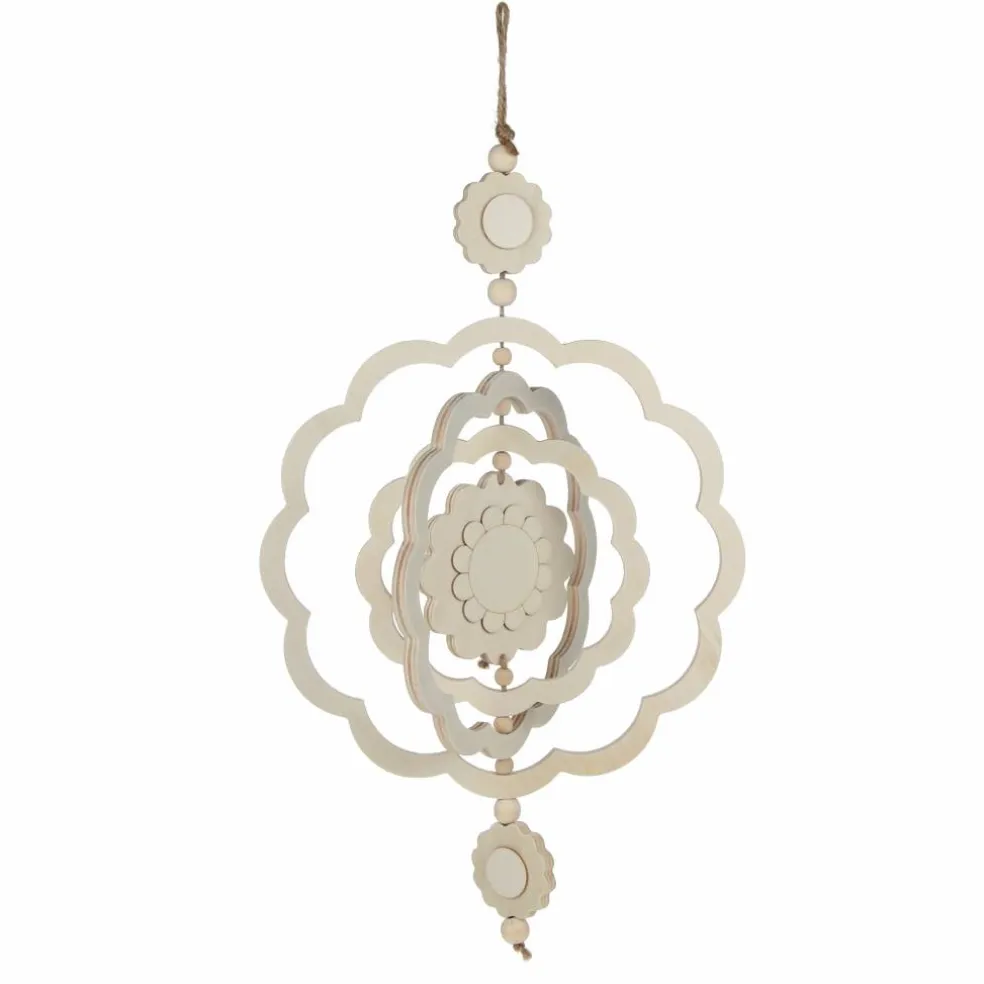 16" Flower DIY Plywood Wind Spinner Décor by Make Market®