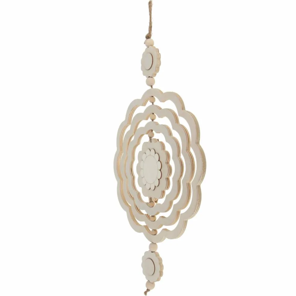 16" Flower DIY Plywood Wind Spinner Décor by Make Market®