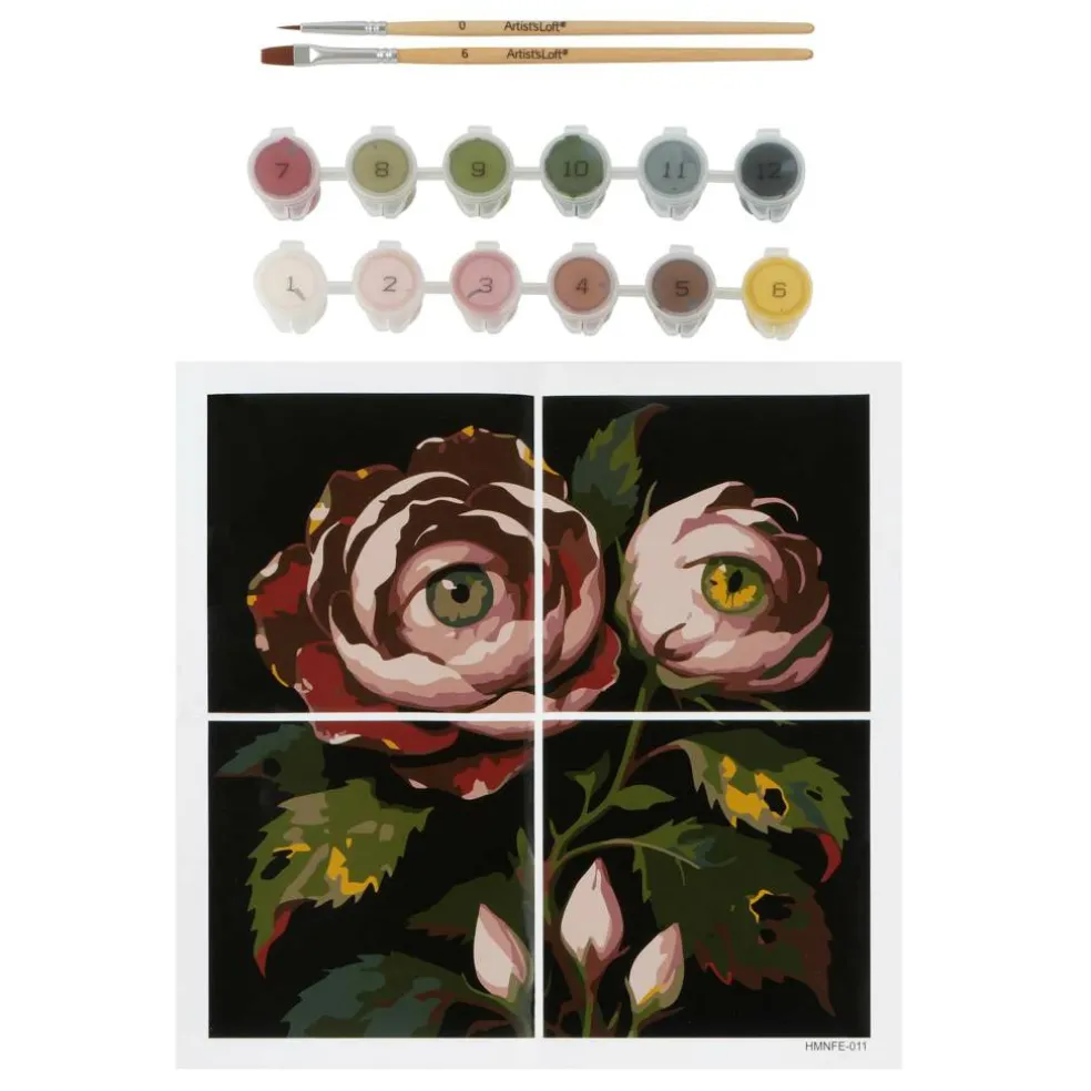 Flower Eyes Paint-by-Number Gallery Mini Kit by Artist's Loft®