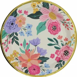 9" Flower Paper Dinner Plates, 8ct. by Celebrate Itâ„¢