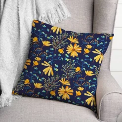 Flowers & Foliage Throw Pillow