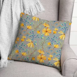 Flowers & Foliage Throw Pillow