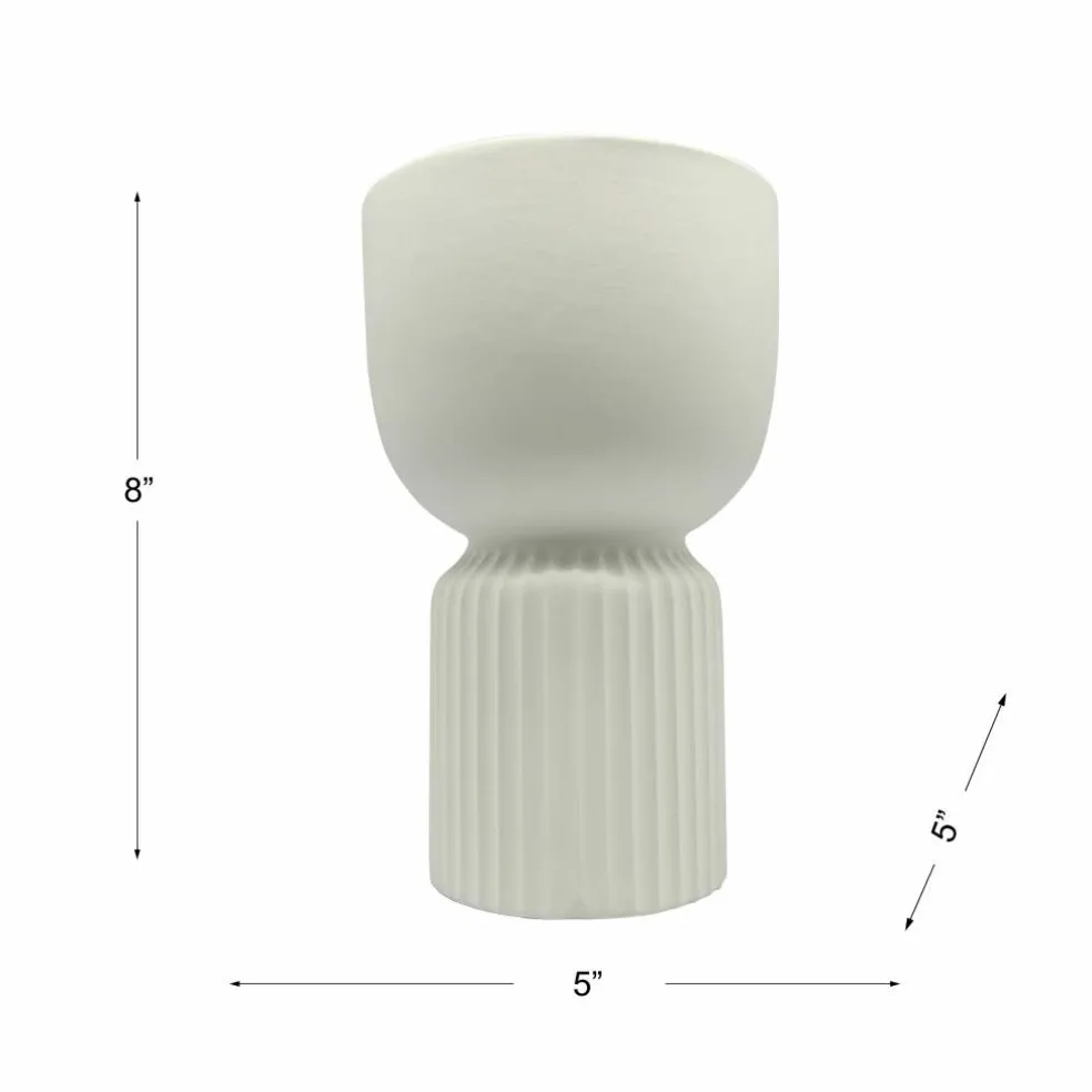 8" Fluted Goblet DIY Ceramic Décor by Make Market®