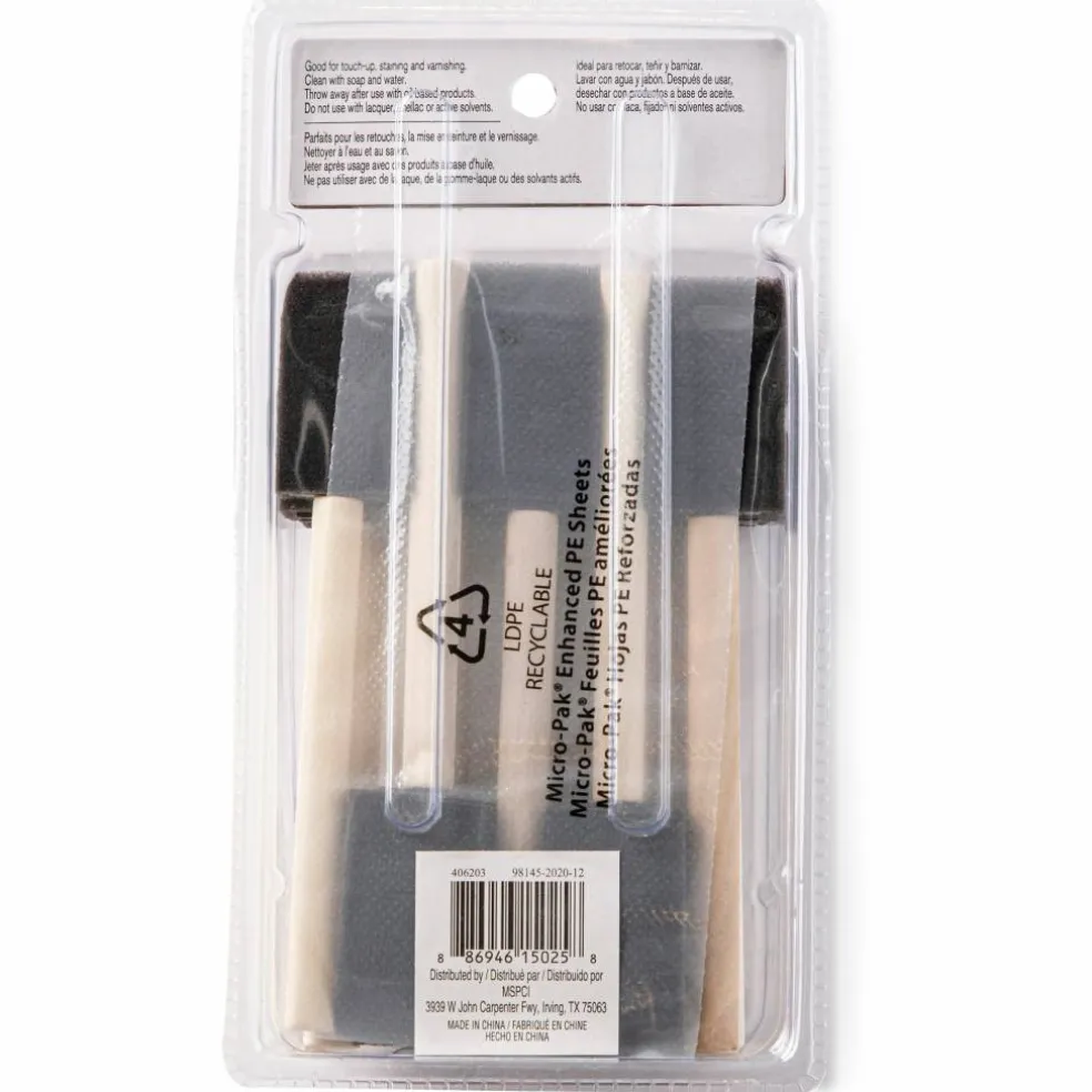 1" Foam Brush Value Pack 20 Piece Set by Craft Smart®