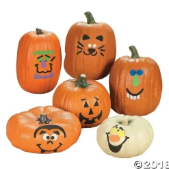 Foam Pumpkin Decorating Craft Kit -12 - Crafts for Kids and Fun Home Activities
