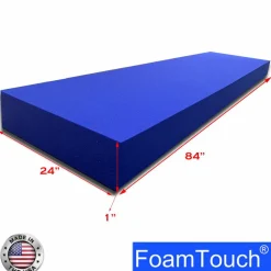 FoamTouch® 1" x 24" x 84" High Density Upholstery Foam