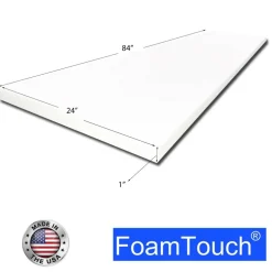 FoamTouch® 1" x 24" x 84" High Density Upholstery Foam