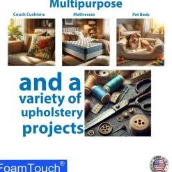 FoamTouch® 3" x 18" x 18" High Density Upholstery Foam