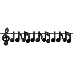 Foil Musical Notes Streamer