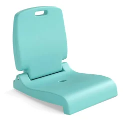 Foldable Poolside Chair Portable PE Ground Seat with Handle