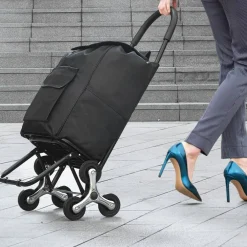 Foldable Stair Climbing Cart 36L Heavy Duty Shopping Hand Truck