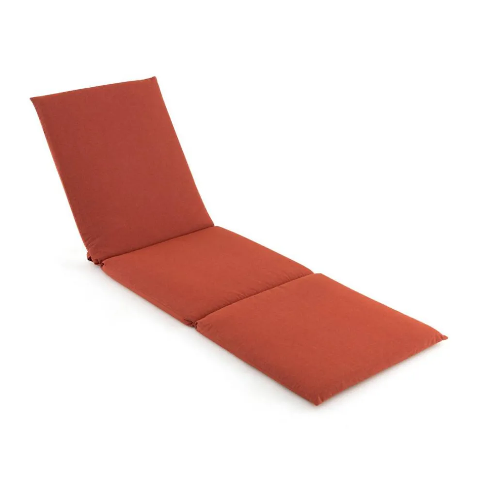 Folding Outdoor Chaise Cushion Pad with Adjustable Fixing Straps