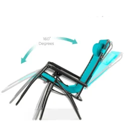 Folding Zero Gravity Lounge Chair with Sun Canopy for Patio