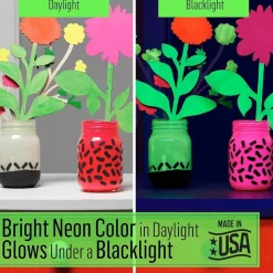 FolkArt® Neons & Glow-in-the-Dark 8 Color Acrylic Paint Set