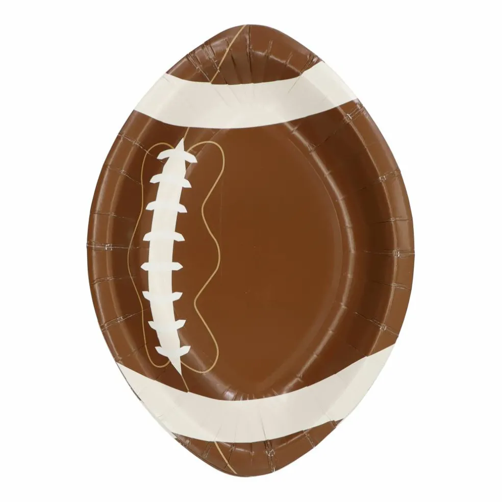 7" Football Shaped Snack Plates, 8ct. by Celebrate It™