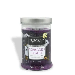 Forbidden Forest: Twilight Amber & Oak Scented Halloween Candle (18 oz)