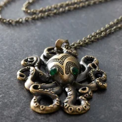 Found Objects™ Antique Brass Octopus Pendant by Bead Landing™