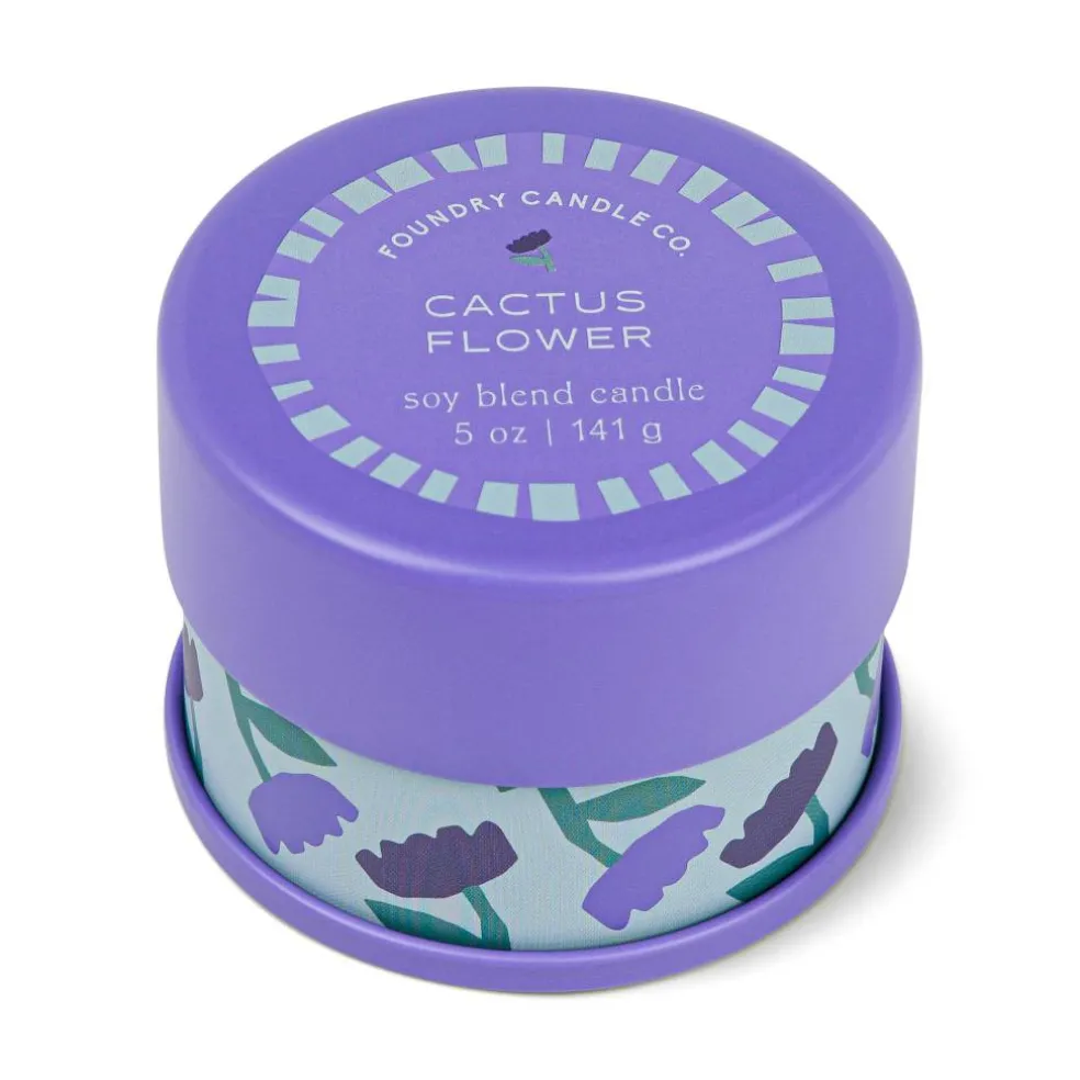 Foundry Candle Co. 5oz. Cactus Flower Soy Blend Candle Tin