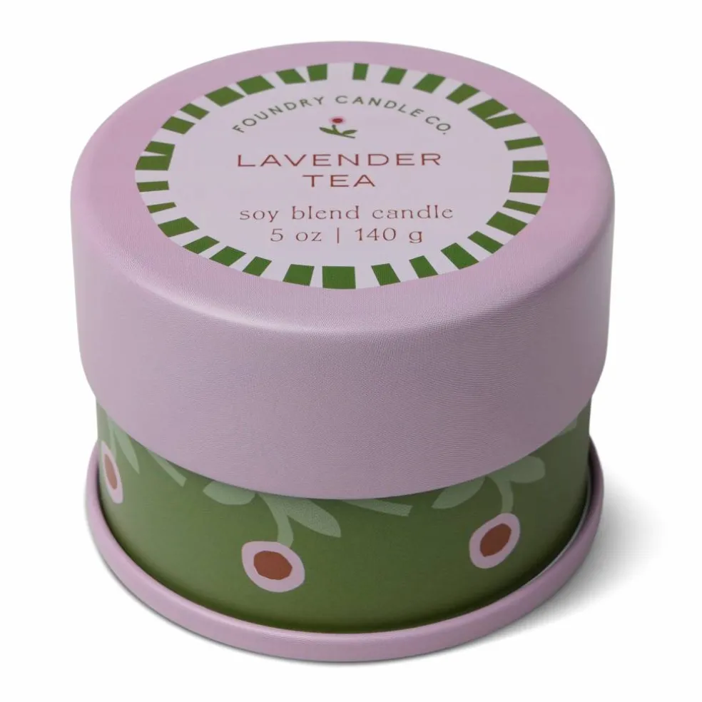 Foundry Candle Co. 5oz. Lavender Tea Soy Blend Candle Tin