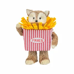 6.5" Fox & Fries Natural Decorative Animal by Ashland®