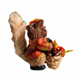 7.5" Fox with Mushroom Basket Decorative Animal by Ashland®