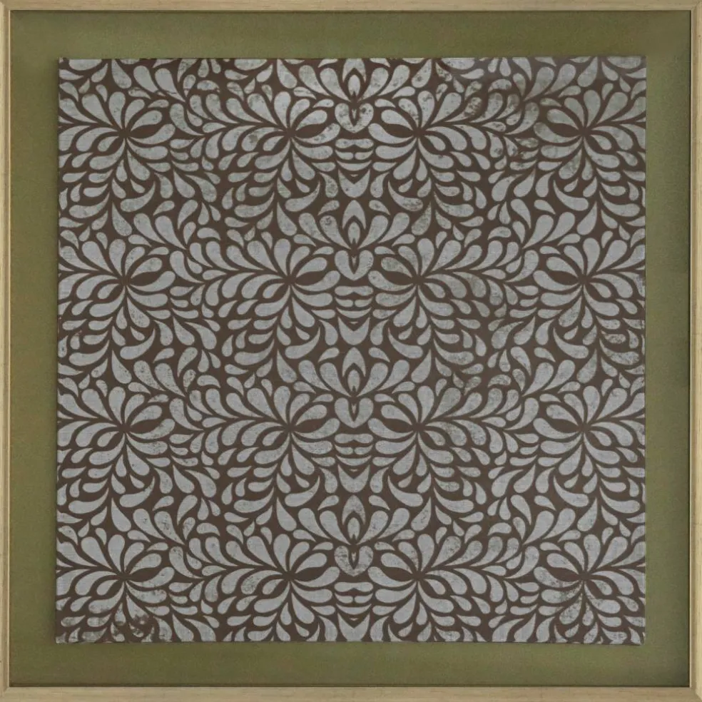 Framed Green Cattle Path Linen Art Wall Décor by Ashland®