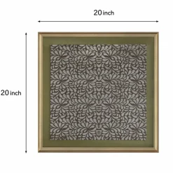 Framed Green Cattle Path Linen Art Wall Décor by Ashland®