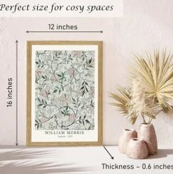 Framed Sage Green Vintage Wall Art Set of 3 Canvas Prints Mid Century Modern Botanical Matisse Van Gogh Inspired Abstract Floral Posters Boho Home Decor for Living Room Bedroom Bathroom 12x16