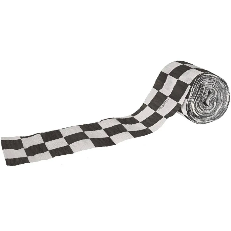 FR Checkered Party Crepe Streamer