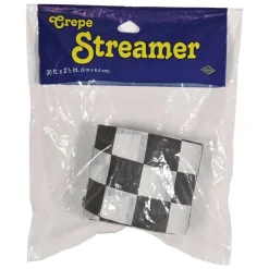 FR Checkered Party Crepe Streamer