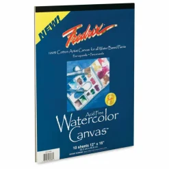 Fredrix Canvas Pad - 12" x 16", Watercolor, 10 Sheets