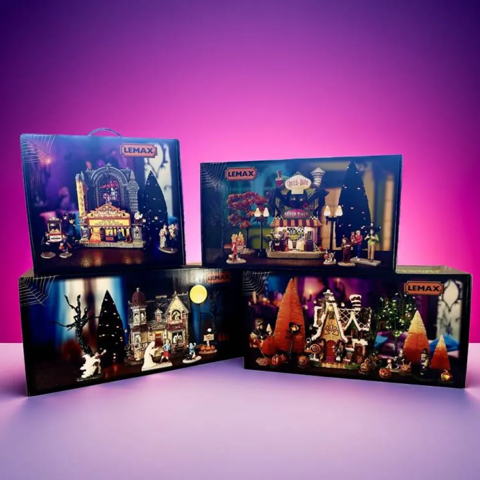 Fright Night Cinema House Set - Lemax Spooky Town