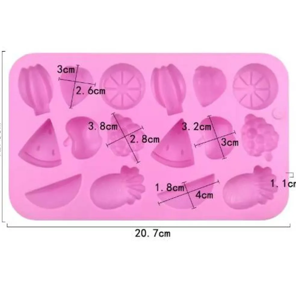 Fruit Shaped Chocolate Candy Silicone Mold