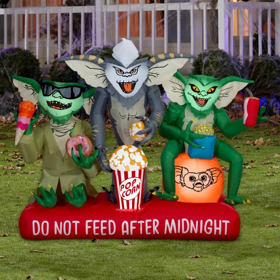 5.5ft. Airblown® Inflatable Gremlins Halloween Scene with Movie Snacks & Sign Lighted Décor