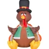 3.5ft. Airblown® Inflatable Thanksgiving Happy Turkey
