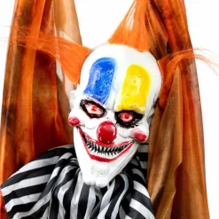 3.5ft. Animated Clown with LED Eyes Halloween Decoration