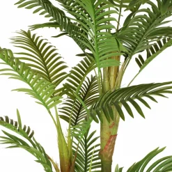 6ft. Artificial Areca Palm Tree in White Decorative Pot