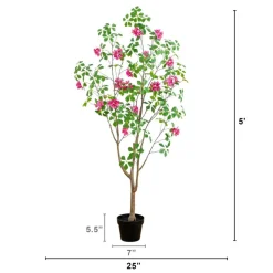 5ft. Artificial Dogwood Tree with Real Touch Leaves