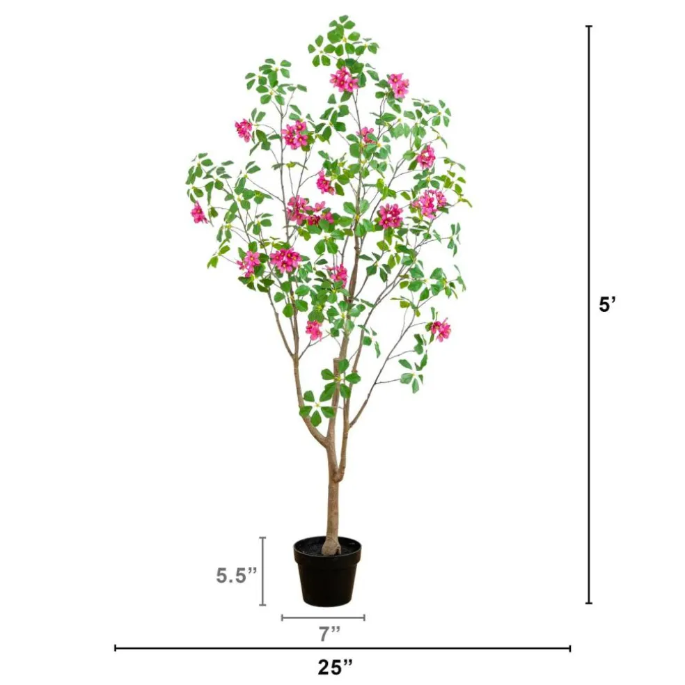 5ft. Artificial Dogwood Tree with Real Touch Leaves